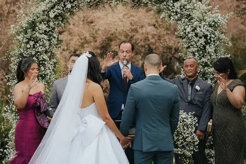FOTOS CERIMONIA CASAMENTO DE DIA A CASA GIARDINI CONFINS'