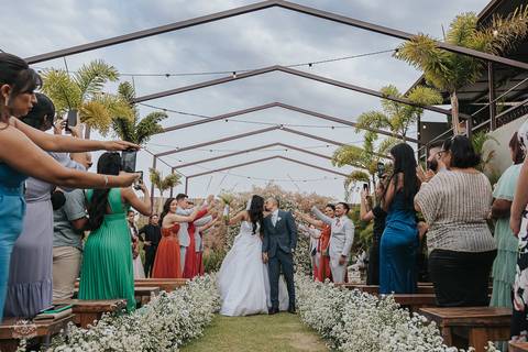 FOTOS CERIMONIA CASAMENTO DE DIA A CASA GIARDINI CONFINS'