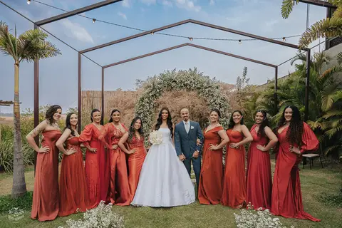 FOTOS CERIMONIA CASAMENTO DE DIA A CASA GIARDINI CONFINS'