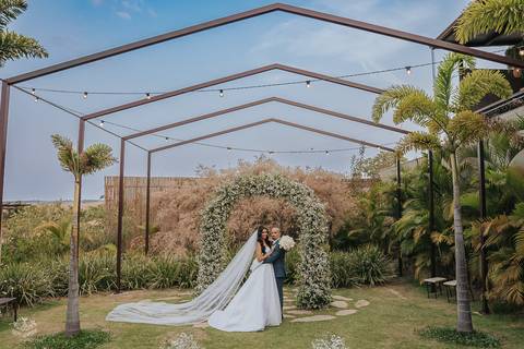 FOTOS CERIMONIA CASAMENTO DE DIA A CASA GIARDINI CONFINS'