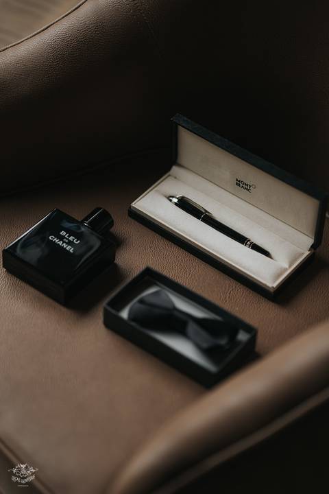 acessorios noivo casamento montblank, blue de chanel'
