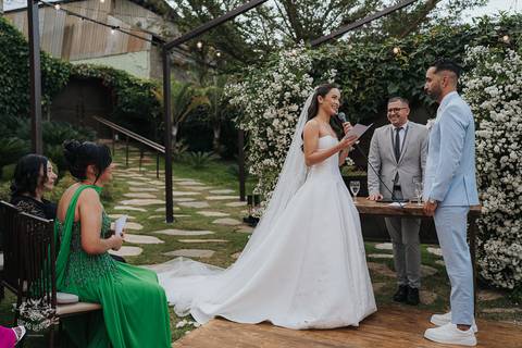 FOTOS  CERIMONIA CASAMENTO BEATRIZ E VICTOR - A CASA GIARDINI'