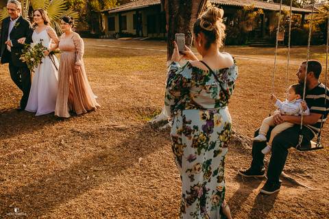 ENTRADA DA NOIVA COM OS PAES'