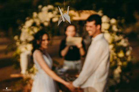 DECORAÇÃO DE ORIGAMI NO CASAMENTO'