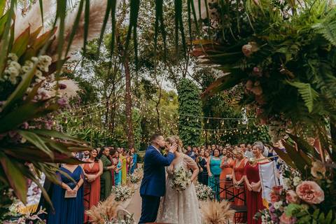 FOTOS CERIMONIA CASAMENTO SITIO PARAISO DA MATA '