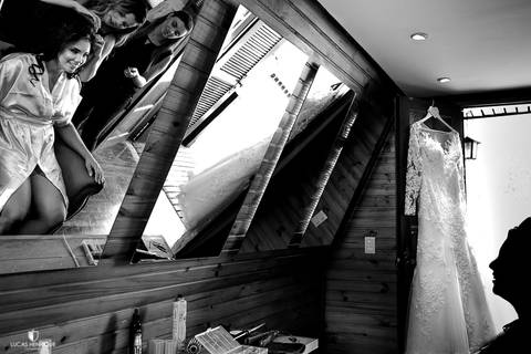 FOTOS CRIATIVAS DO VESTIDO DA NOIVA NO  MAKING OF'