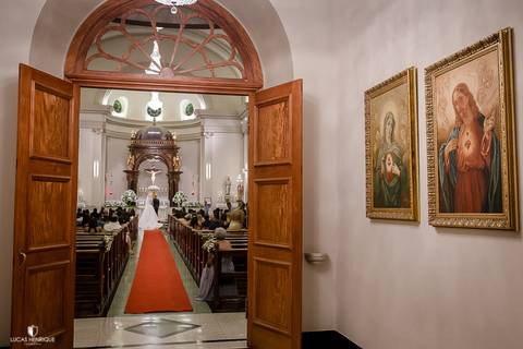 FOTOS DO QUADRO DE JESUS ABENÇOANDO CASAMENTO - Capela do Colégio Sagrado Coração de Jesus - Belo Horizonte/MG'