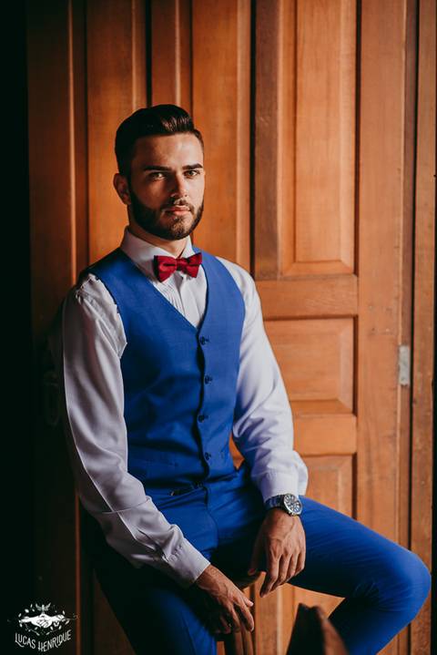 FOTOS TERNO AZUL PARA CASAMENTO'