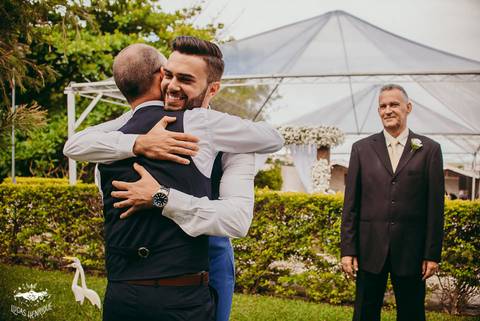 MAKING OF DO NOIVO COM PAI E SOGRO'