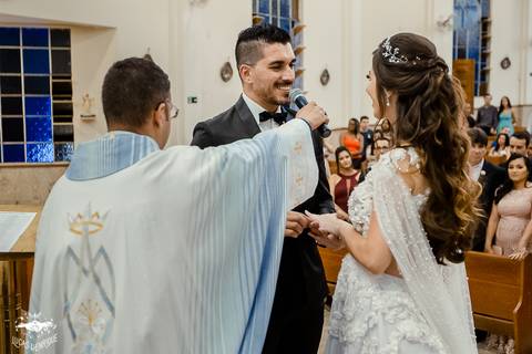 Celebração de casamento 
 na Cerimonia na Paróquia Nossa Senhora das Graças -Ibirité'
