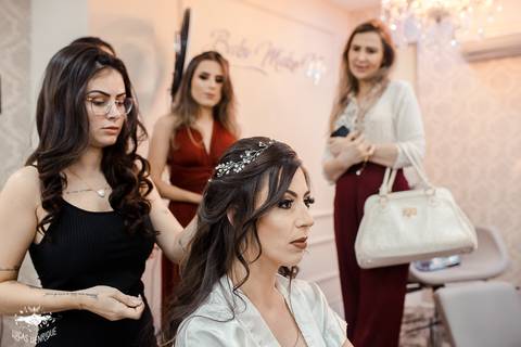 fotos making of da noiva babi make up'