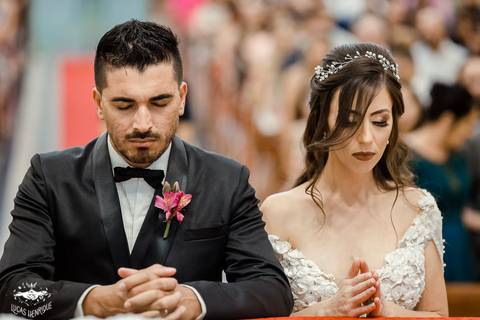 Fotos de casamento na Paróquia Nossa Senhora das Graças -Ibirité'