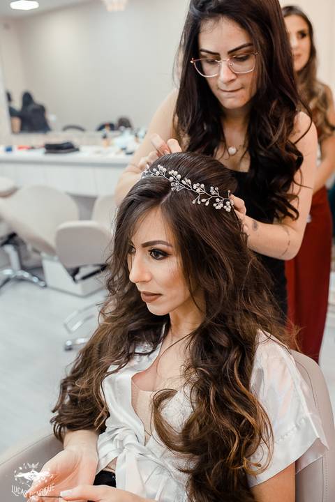 making of da noiva babi make up'