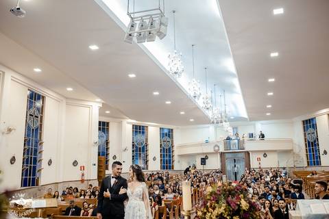 Cerimonia de Casamento na Paróquia Nossa Senhora das Graças -Ibirité '