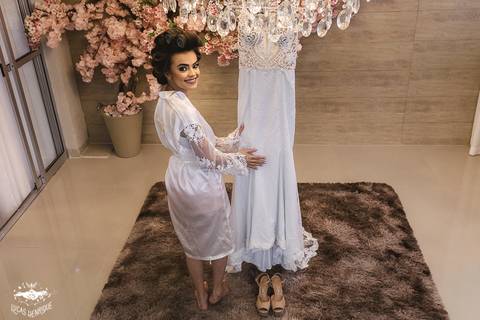 FOTOS DE MAKING OF DA NOIVA NO ESPAÇO ANA FERNANDA MAKE UP EM IBIRITE'