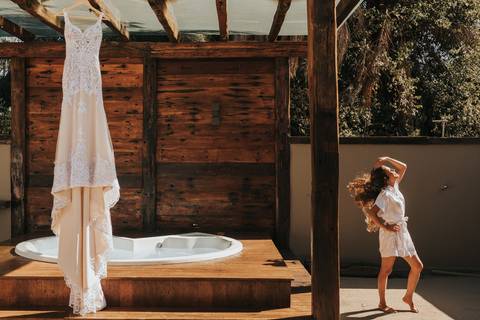 fotos making of noiva sitio rustico dia'