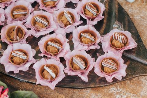 fotos decoração mesa bolo rustico'
