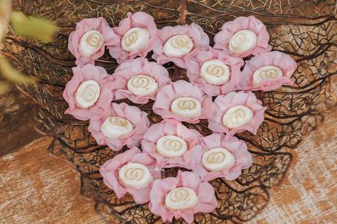 fotos decoração mesa bolo rustico'