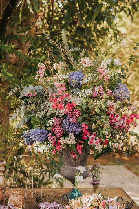 fotos decoração mesa bolo rustico'