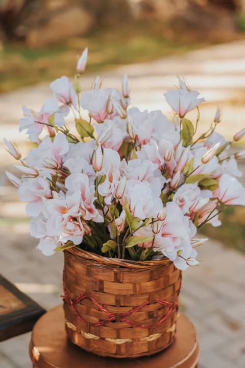 fotos decoração mesa bolo rustico'