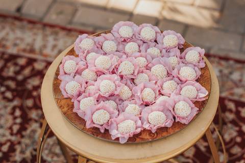 fotos decoração mesa bolo rustico'