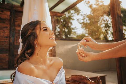 perfume noiva making of de dia'