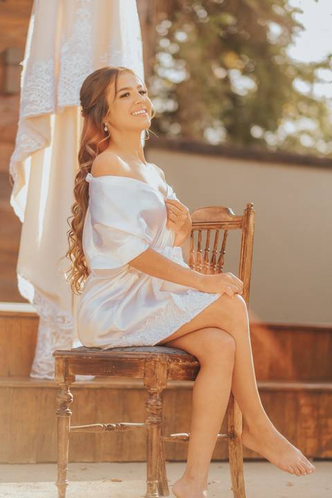 fotos noiva making of com vestido'