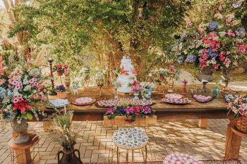 fotos cerimonia casamento sitio paraiso dos coqueiros de dia'