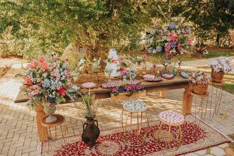 fotos cerimonia casamento sitio paraiso dos coqueiros de dia'