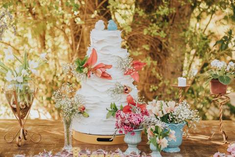 fotos cerimonia casamento sitio paraiso dos coqueiros de dia'