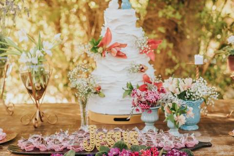 fotos cerimonia casamento sitio paraiso dos coqueiros de dia'