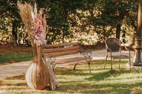 fotos cerimonia casamento sitio paraiso dos coqueiros de dia'