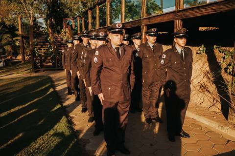 Casamento militar de dia'