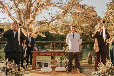 Casamento militar de dia'