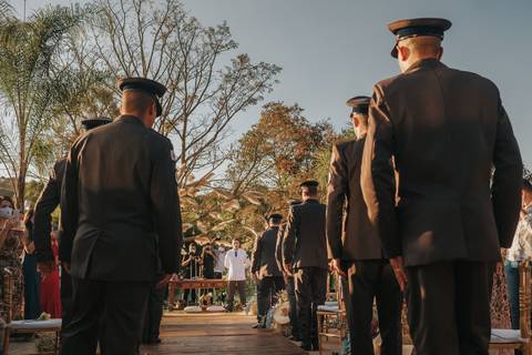 Casamento militar de dia'
