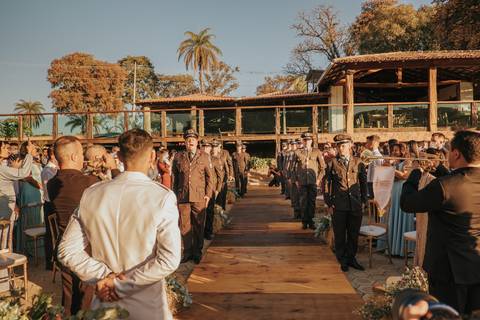 Casamento militar de dia'