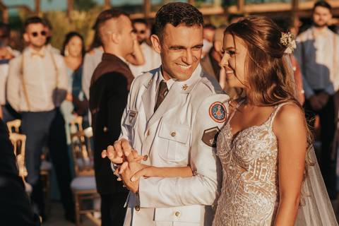 casamento bombeiro de dia'