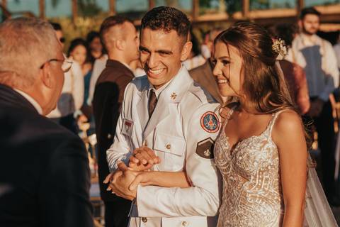 casamento bombeiro de dia'