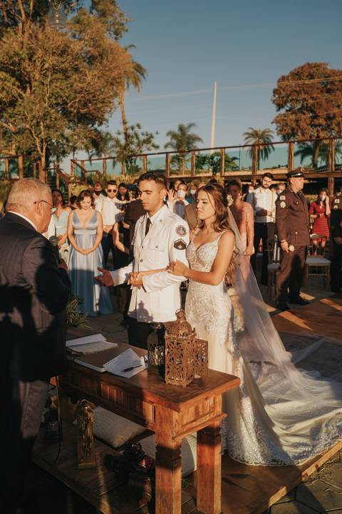 casamento bombeiro de dia'