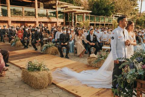honra militar casamento'