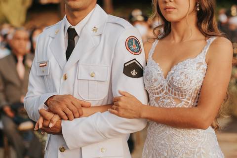 honra militar casamento'