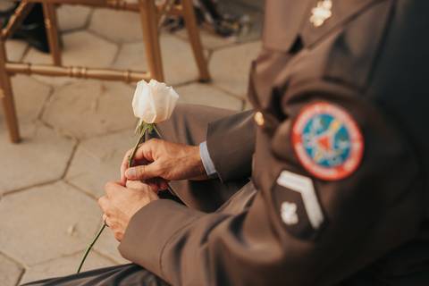 honra militar casamento'