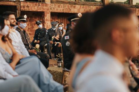 honra militar casamento'