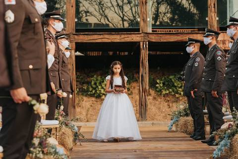 honra militar casamento'