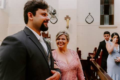 noivo e mãe do noivo'