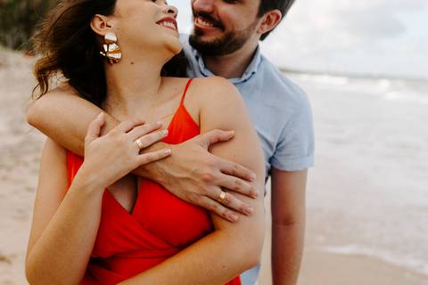 casal na praia piquenique ensaio prewedding casamento nordeste'