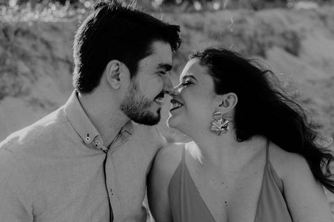 casal na praia piquenique ensaio prewedding casamento nordeste'