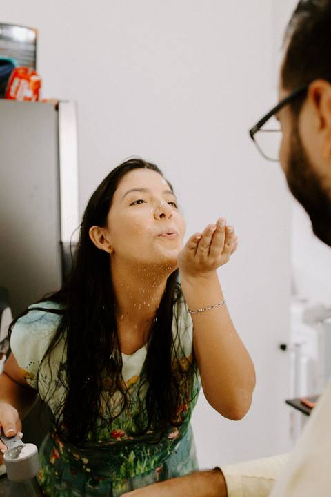 Inspiração Ensaio Casal Pré wedding em casa'