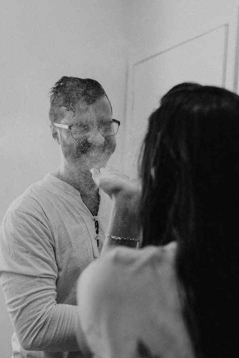 Inspiração Ensaio Casal Pré wedding em casa'