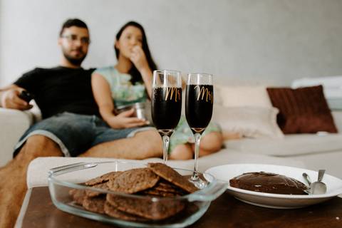Inspiração Ensaio Casal Pré wedding em casa'